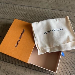 Louis Vuitton wallet box and dust cover